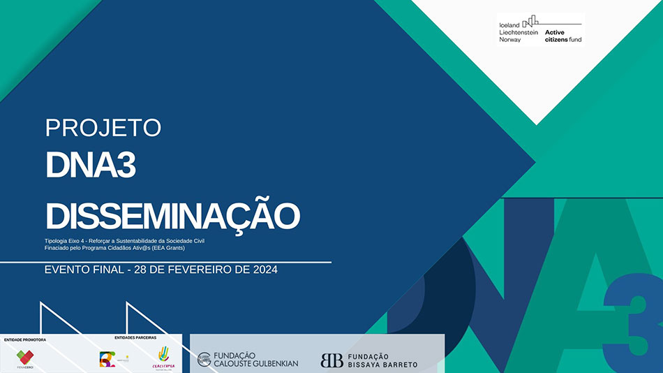 Evento "Sustentabilidade no Setor Social: Contributos do Projeto DNA3 - Disseminação" 
