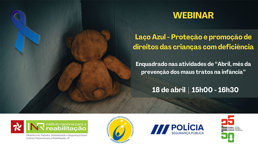 Webinar “Laço Azul - Proteção e promoção de direitos das crianças com deficiência”